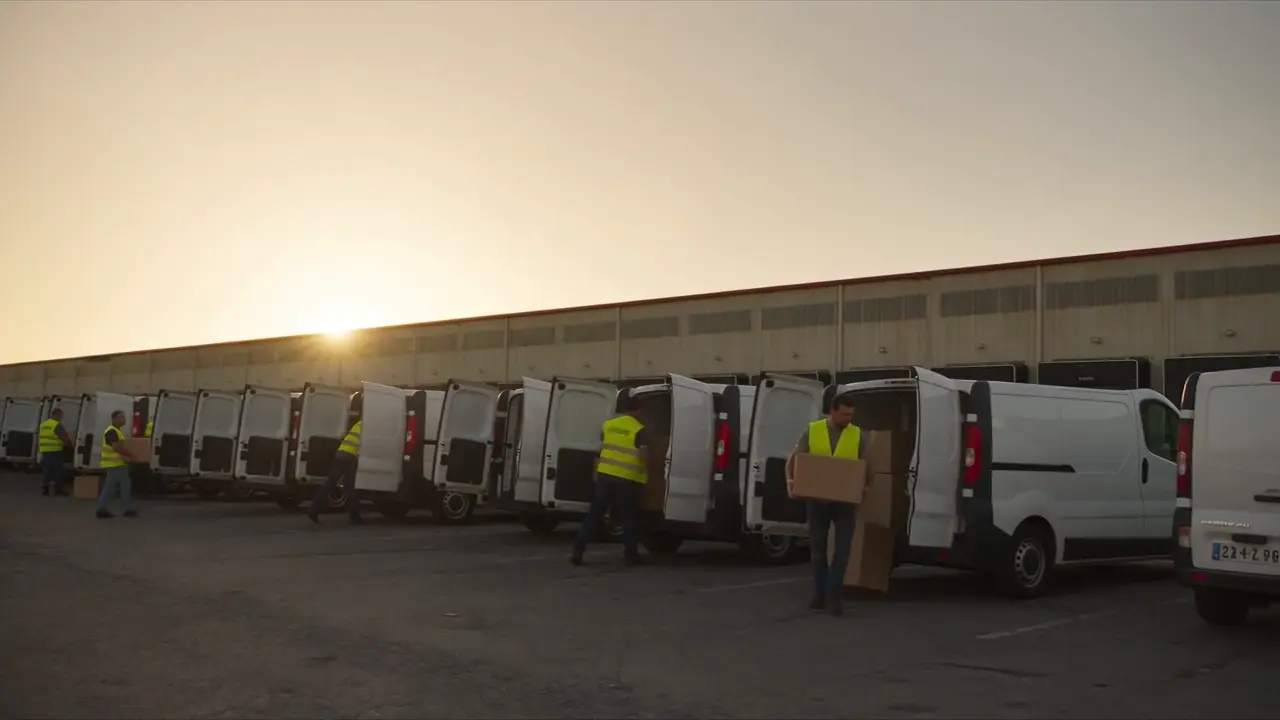 Entreprise de messagerie et de livraison de colis, transport léger